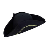 Maxbell Pirate Hat Gift for Adults, Men Women for Halloween Fancy Dress Role Playing Black