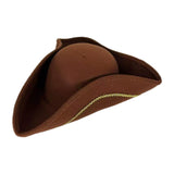 Maxbell Pirate Hat Gift for Adults, Men Women for Halloween Fancy Dress Role Playing Brown