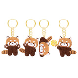 Maxbell Red Panda Keychain Gift Cartoon Creative Cute Hanging for Party Thanksgiving 4.8cmx5cm