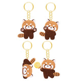 Maxbell Red Panda Keychain Gift Cartoon Creative Cute Hanging for Party Thanksgiving 4.8cmx5cm