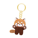 Maxbell Red Panda Keychain Gift Cartoon Creative Cute Hanging for Party Thanksgiving 4.8cmx5cm