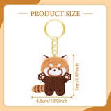 Maxbell Red Panda Keychain Gift Cartoon Creative Cute Hanging for Party Thanksgiving 4.8cmx5cm