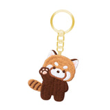 Maxbell Red Panda Keychain Gift Cartoon Creative Cute Hanging for Party Thanksgiving 5cmx5.2cm