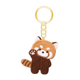 Maxbell Red Panda Keychain Gift Cartoon Creative Cute Hanging for Party Thanksgiving 5cmx5.2cm