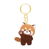 Maxbell Red Panda Keychain Gift Cartoon Creative Cute Hanging for Party Thanksgiving 5cmx5.2cm