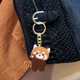 Maxbell Red Panda Keychain Gift Cartoon Creative Cute Hanging for Party Thanksgiving 5cmx5.2cm