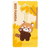 Maxbell Red Panda Keychain Gift Cartoon Creative Cute Hanging for Party Thanksgiving 5cmx5.2cm