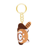 Maxbell Red Panda Keychain Gift Cartoon Creative Cute Hanging for Party Thanksgiving 3.3cmx5.3cm