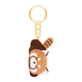 Maxbell Red Panda Keychain Gift Cartoon Creative Cute Hanging for Party Thanksgiving 3.3cmx5.3cm