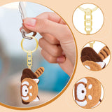 Maxbell Red Panda Keychain Gift Cartoon Creative Cute Hanging for Party Thanksgiving 3.3cmx5.3cm