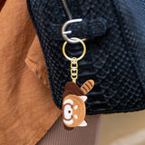 Maxbell Red Panda Keychain Gift Cartoon Creative Cute Hanging for Party Thanksgiving 3.3cmx5.3cm