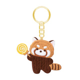 Maxbell Red Panda Keychain Gift Cartoon Creative Cute Hanging for Party Thanksgiving 6.3cmx5cm