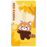 Maxbell Red Panda Keychain Gift Cartoon Creative Cute Hanging for Party Thanksgiving 6.3cmx5cm