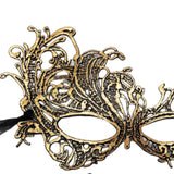 Maxbell 2Pcs Masquerade Masks Fashion Costume Accessory for Cosplay Festival Evening Gold