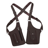 Maxbell Underarm Shoulder Bag Stylish Mobile Phone Bag for Running Shopping Hiking Brown