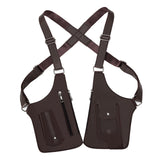 Maxbell Underarm Shoulder Bag Stylish Mobile Phone Bag for Running Shopping Hiking Brown