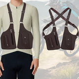 Maxbell Underarm Shoulder Bag Stylish Mobile Phone Bag for Running Shopping Hiking Brown