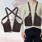 Maxbell Underarm Shoulder Bag Stylish Mobile Phone Bag for Running Shopping Hiking Brown