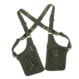 Maxbell Underarm Shoulder Bag Stylish Mobile Phone Bag for Running Shopping Hiking Dark Green