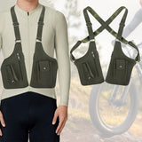 Maxbell Underarm Shoulder Bag Stylish Mobile Phone Bag for Running Shopping Hiking Dark Green