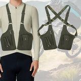 Maxbell Underarm Shoulder Bag Stylish Mobile Phone Bag for Running Shopping Hiking Dark Green
