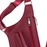 Maxbell Underarm Shoulder Bag Stylish Mobile Phone Bag for Running Shopping Hiking Red