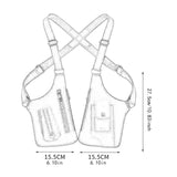 Maxbell Underarm Shoulder Bag Stylish Mobile Phone Bag for Running Shopping Hiking Red