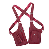 Maxbell Underarm Shoulder Bag Stylish Mobile Phone Bag for Running Shopping Hiking Red