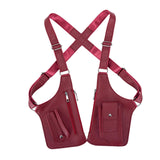 Maxbell Underarm Shoulder Bag Stylish Mobile Phone Bag for Running Shopping Hiking Red