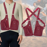 Maxbell Underarm Shoulder Bag Stylish Mobile Phone Bag for Running Shopping Hiking Red