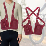 Maxbell Underarm Shoulder Bag Stylish Mobile Phone Bag for Running Shopping Hiking Red