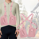 Maxbell Underarm Shoulder Bag Stylish Mobile Phone Bag for Running Shopping Hiking Pink