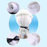 Maxbell Halloween Colonial Wig Men Judge Lawyer Wig for Daily Use Concerts Show