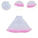 Maxbell Women's Petticoat 45cm Elastic Hoopless for Cosplay Ballet Dance Prom B