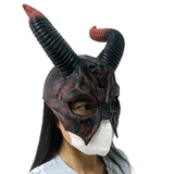 Maxbell Halloween Mask Decoration Props Realistic Head Maskk for Club Bar Masquerade