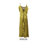 Maxbell Women Summer Dress Sleeveless Evening for Lady Green Birthday Formal Dresses S