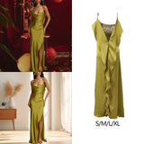 Maxbell Women Summer Dress Sleeveless Evening for Lady Green Birthday Formal Dresses S