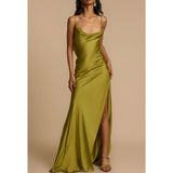 Maxbell Women Summer Dress Sleeveless Evening for Lady Green Birthday Formal Dresses S
