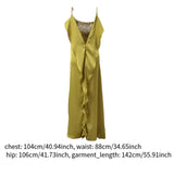 Maxbell Women Summer Dress Sleeveless Evening for Lady Green Birthday Formal Dresses L