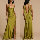Maxbell Women Summer Dress Sleeveless Evening for Lady Green Birthday Formal Dresses XL