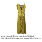 Maxbell Women Summer Dress Sleeveless Evening for Lady Green Birthday Formal Dresses XL
