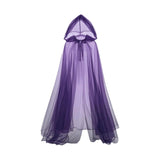 Maxbell Halloween Witch Cloak Long Cape for Mardi Gras Masquerade Stage Performances