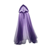Maxbell Halloween Witch Cloak Long Cape for Mardi Gras Masquerade Stage Performances