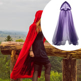 Maxbell Halloween Witch Cloak Long Cape for Mardi Gras Masquerade Stage Performances