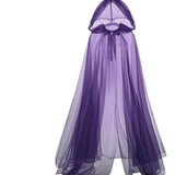 Maxbell Halloween Witch Cloak Long Cape for Mardi Gras Masquerade Stage Performances