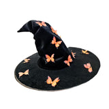 Maxbell Halloween Witch Hat Decor Adults Photo Props for Party Fancy Dress Carnivals Orange Butterfly