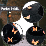 Maxbell Halloween Witch Hat Decor Adults Photo Props for Party Fancy Dress Carnivals Orange Butterfly
