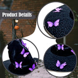 Maxbell Halloween Witch Hat Decor Adults Photo Props for Party Fancy Dress Carnivals Purple Butterfly