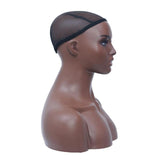 Maxbell Female Mannequin Head Professional Wig Holder for Sunglasses Hairpieces Hats