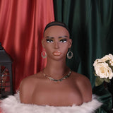 Maxbell Female Mannequin Head Professional Wig Holder for Sunglasses Hairpieces Hats